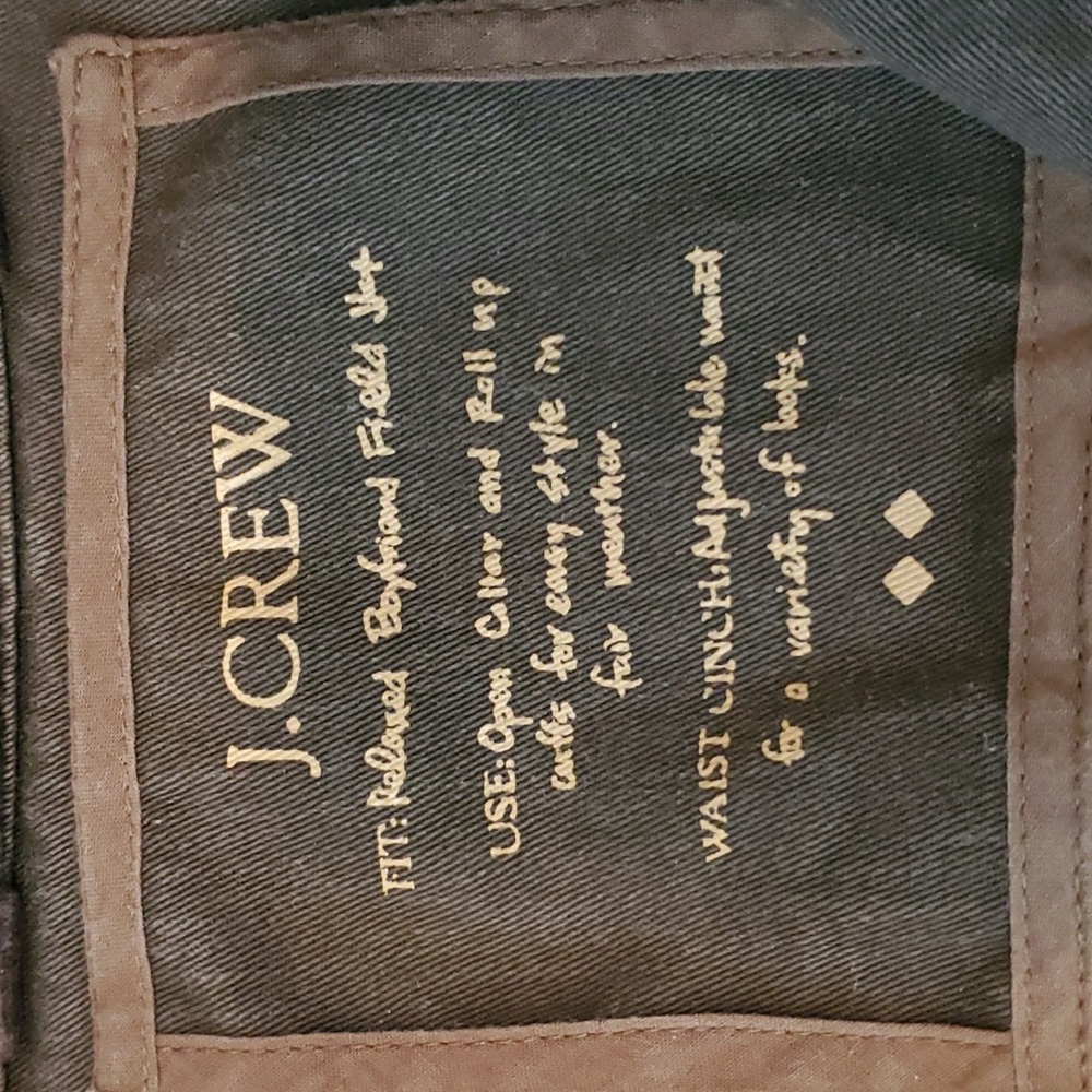 J. Crew Jacket cinch waist olive green color size xs - Picture 4 of 11